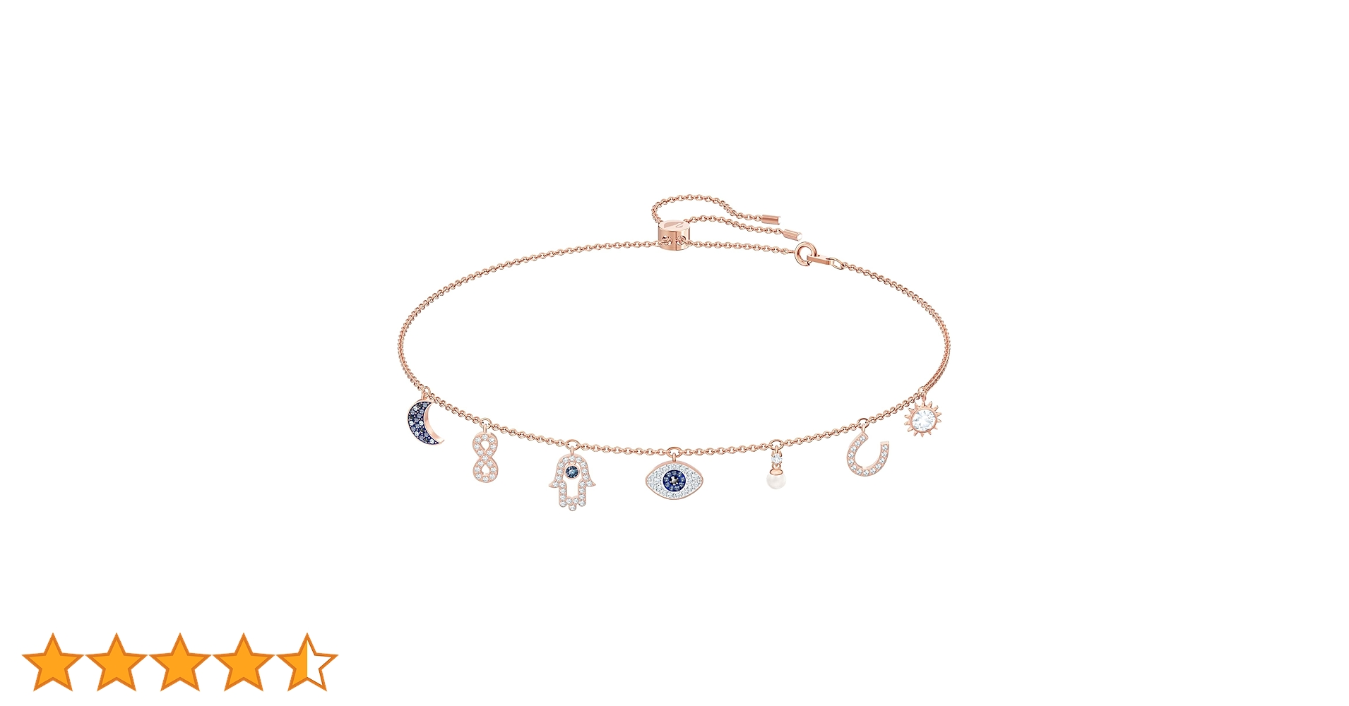 forise　SWAROVSKI 天使の羽根ネックレス　Symbolica Symbolica pendant, Evil eye, Blue, Gold-tone plated | Swarovski